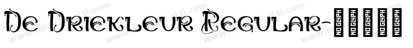 De Driekleur Regular字体转换